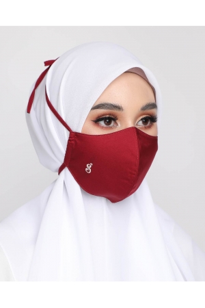 Satin faceMask │Maroon